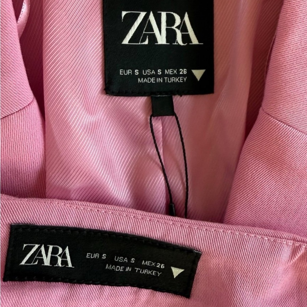 Zara Vibrant Pink Jacket With Pants - Picture 10 of 11